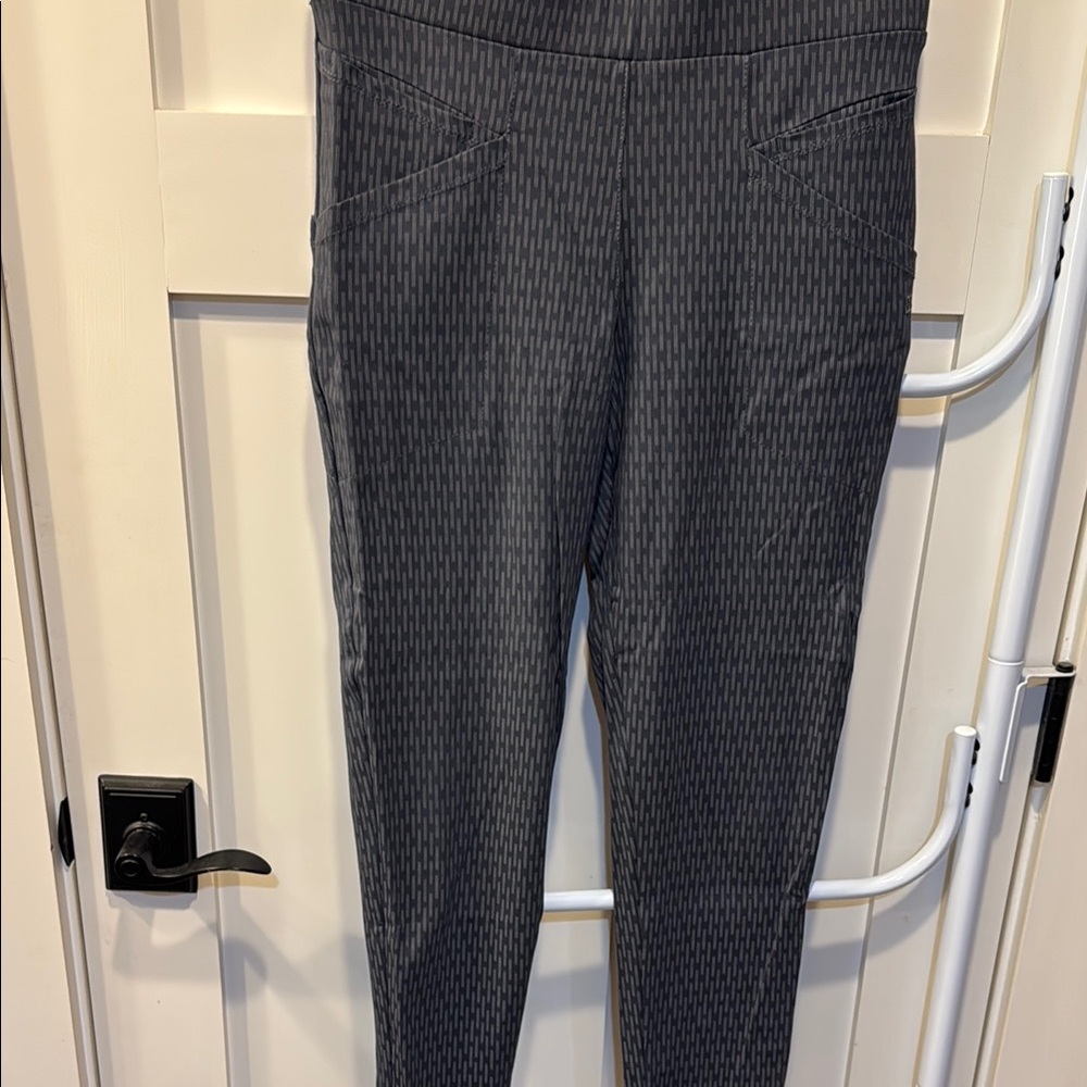 Betabrand Journey Blue with checks Ankle Pants